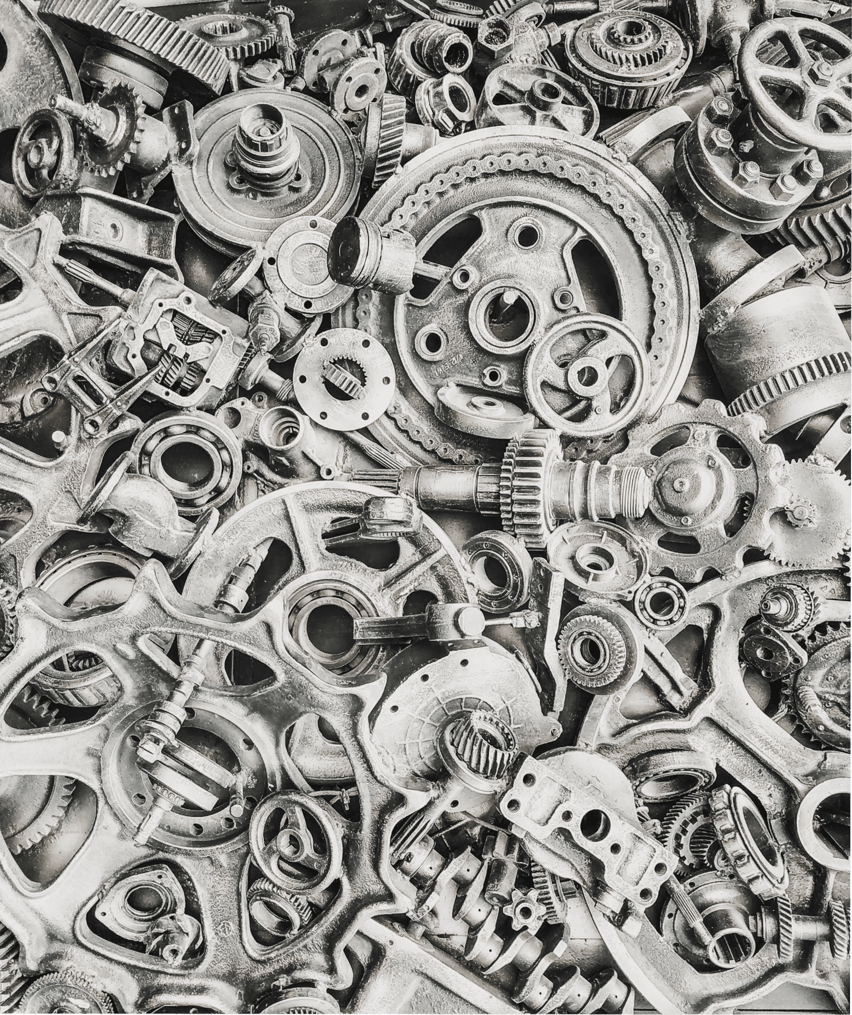 piles of machine gears